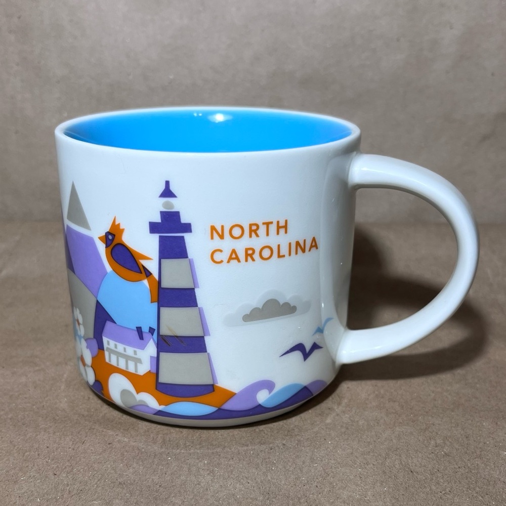 Starbucks Coffee Mug Charlotte North Carolina You Are Here Collection 14oz 2016